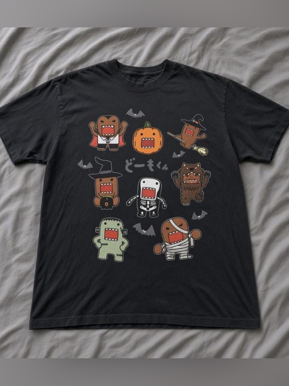 Classic Black Men’s Halloween Character Graphic Tee